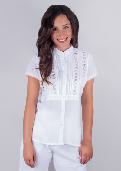 Hand embroidered BLOUSE CORSICA